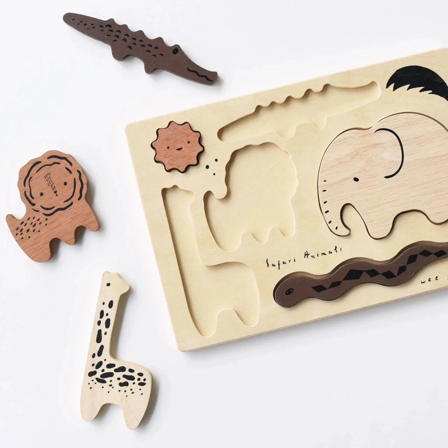 Wooden Tray Puzzle - Safari Animals 4 Wooden Tray Puzzle - Safari Animals - Image 4