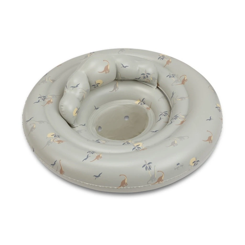Konges Sløjd Inflatable Baby Swim Ring - Dinosaur Print 2 Konges Sløjd Inflatable Baby Swim Ring - Dinosaur Print - Image 2