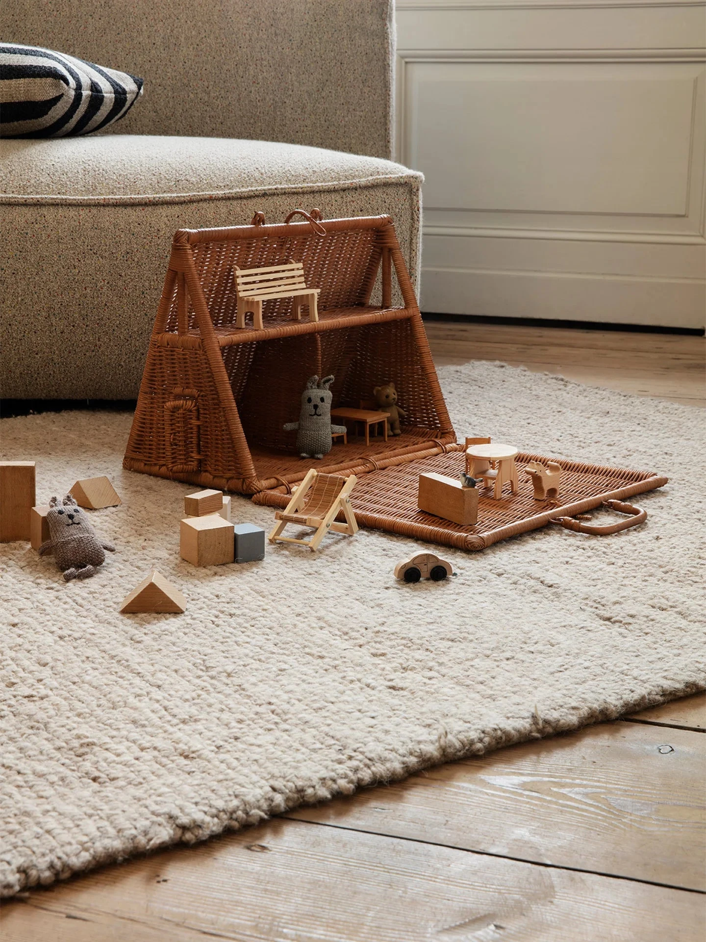 Ferm LIVING Braided A-Frame Dollhouse 4 Ferm LIVING Braided A-Frame Dollhouse - Image 4