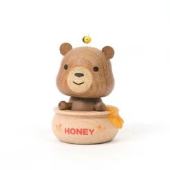 Wooden Honey Bear Bobblehead -Kids Toys Store 1400x 4