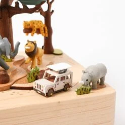 Wooden Safari Music Box -Kids Toys Store 200c0x