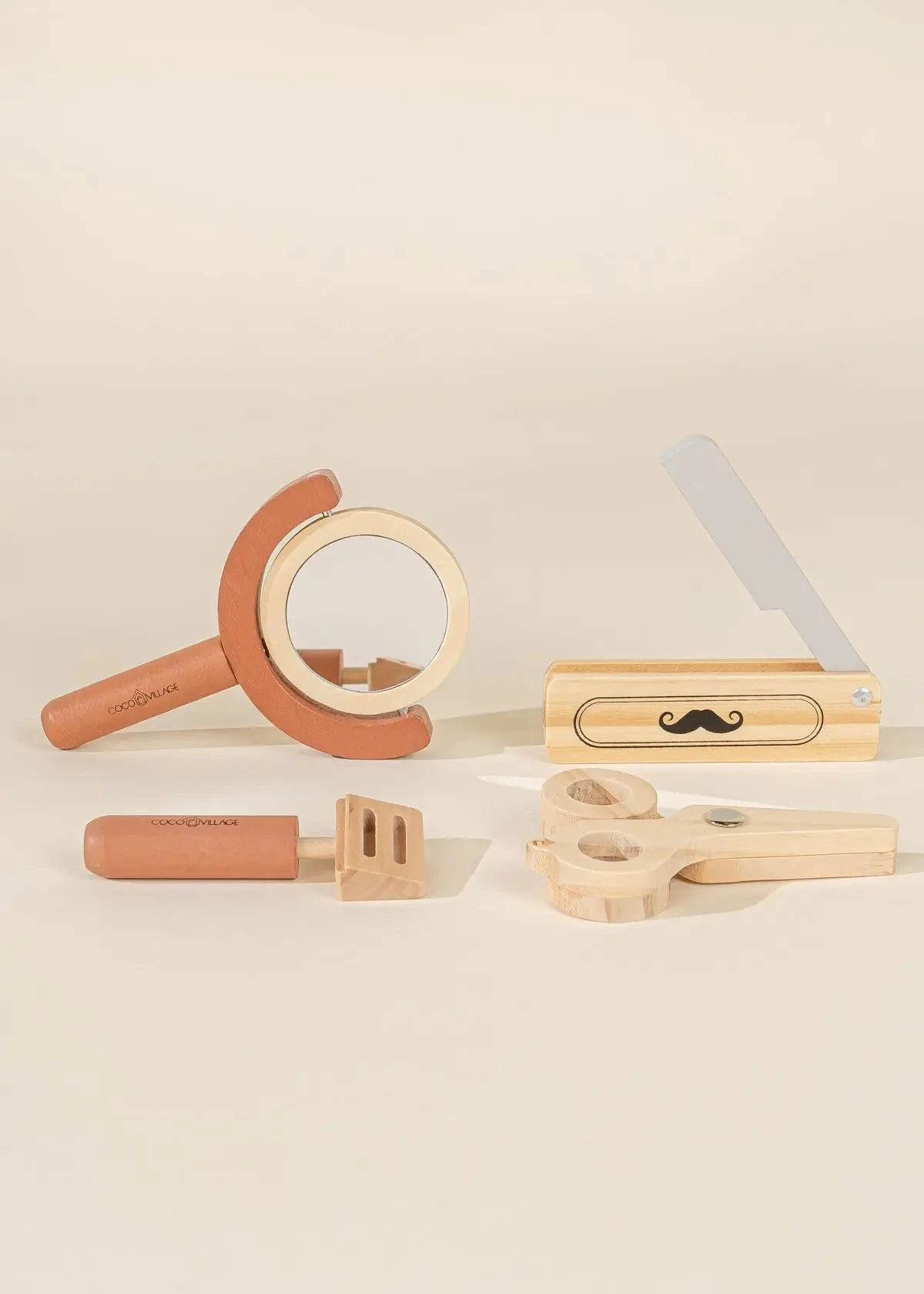 Wooden Barber Set 4 Wooden Barber Set - Image 4