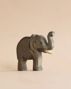 Handmade Holzwald Elephant - Trunk Raised
