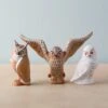 Handmade Wooden Owl Set
