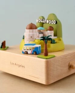 Los Angeles Wooden Music Box -Kids Toys Store 2J2A1163