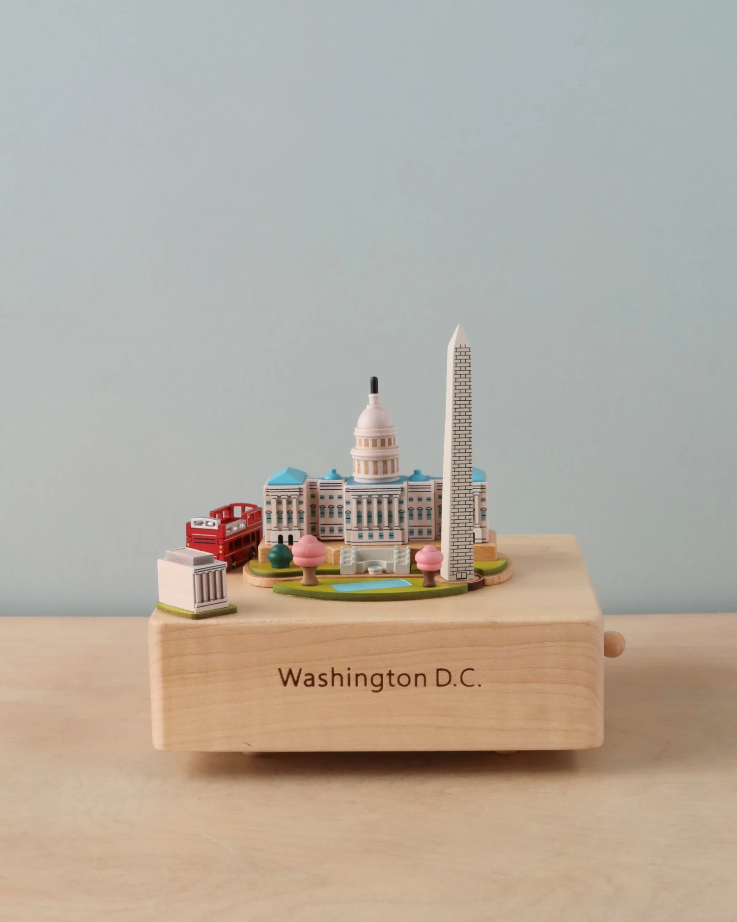 Washington D.C. Wooden Music Box 1 Washington D.C. Wooden Music Box
