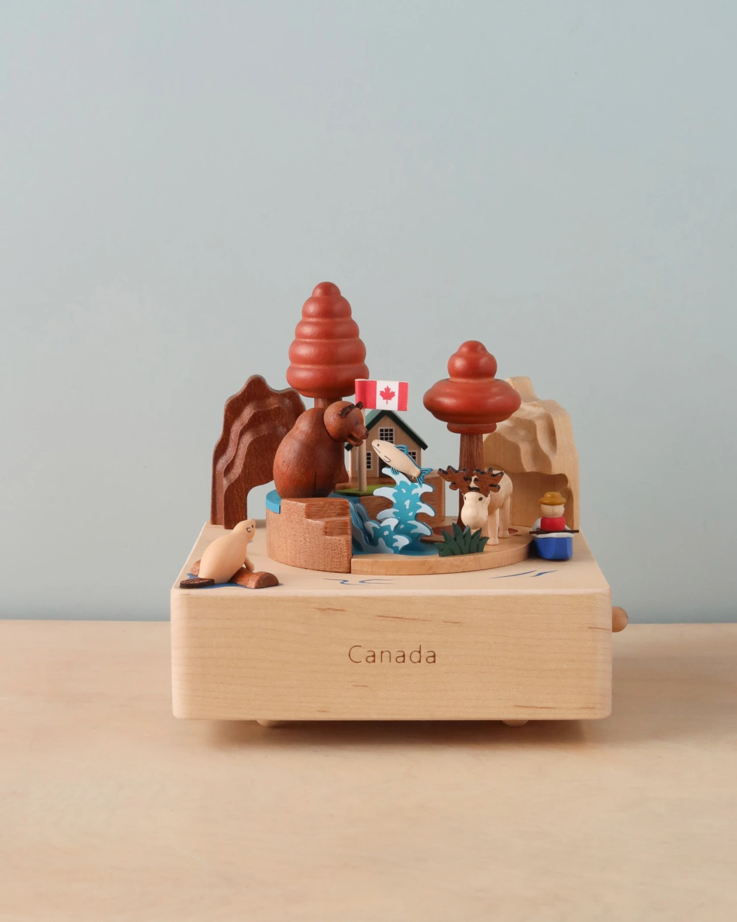 Canada Wooden Music Box 1 Canada Wooden Music Box