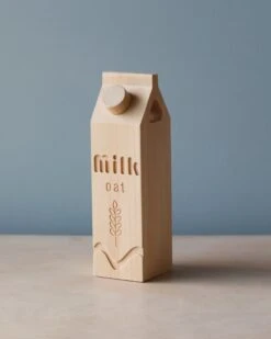 Wooden Carton Of Non-Dairy Milk -Kids Toys Store 2J2A1338 2