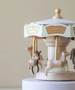 Wooden Carousel Music Box -Kids Toys Store 2J2A2210 2