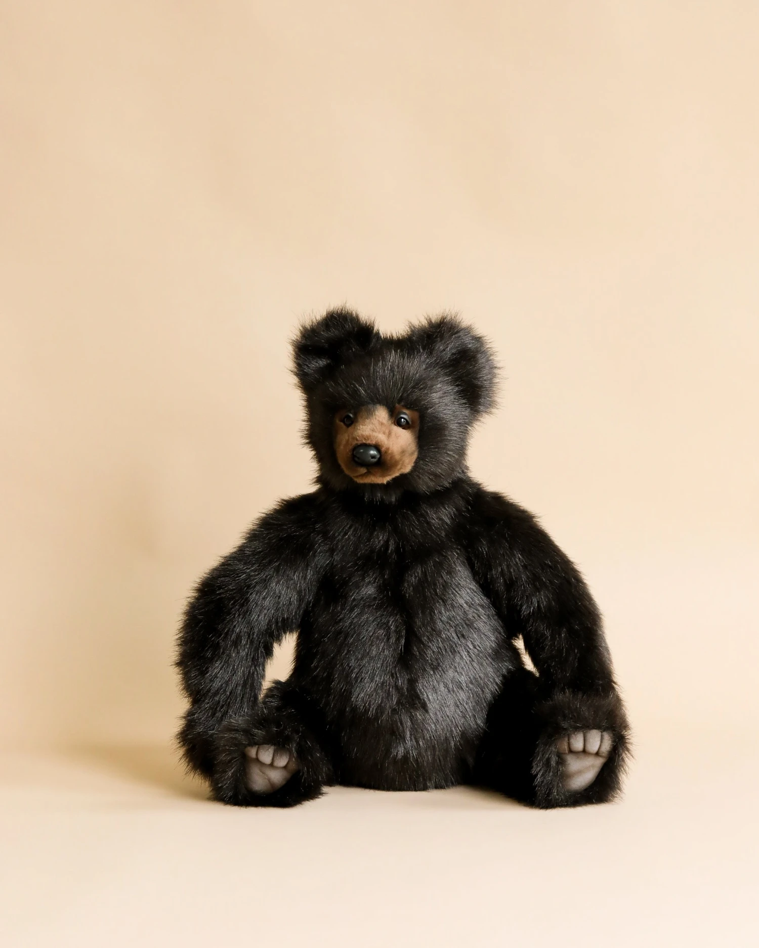 Hansa Black Bear Stuffed Animal 1 Hansa Black Bear Stuffed Animal