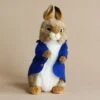 Hansa Blue Jacket Bunny Stuffed Animal