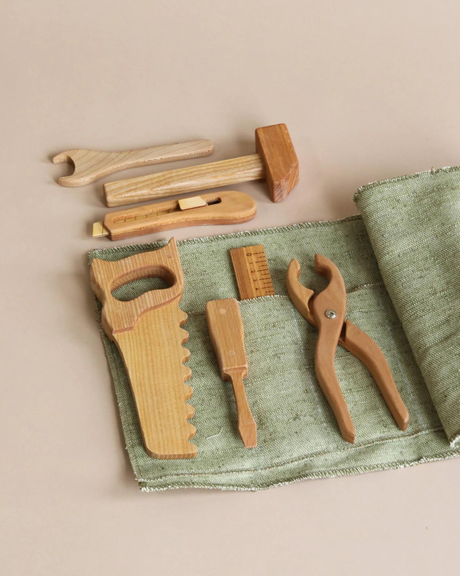 Handmade Wooden Tool Set 1 Handmade Wooden Tool Set