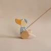 Handmade Wooden Duck Push Toy