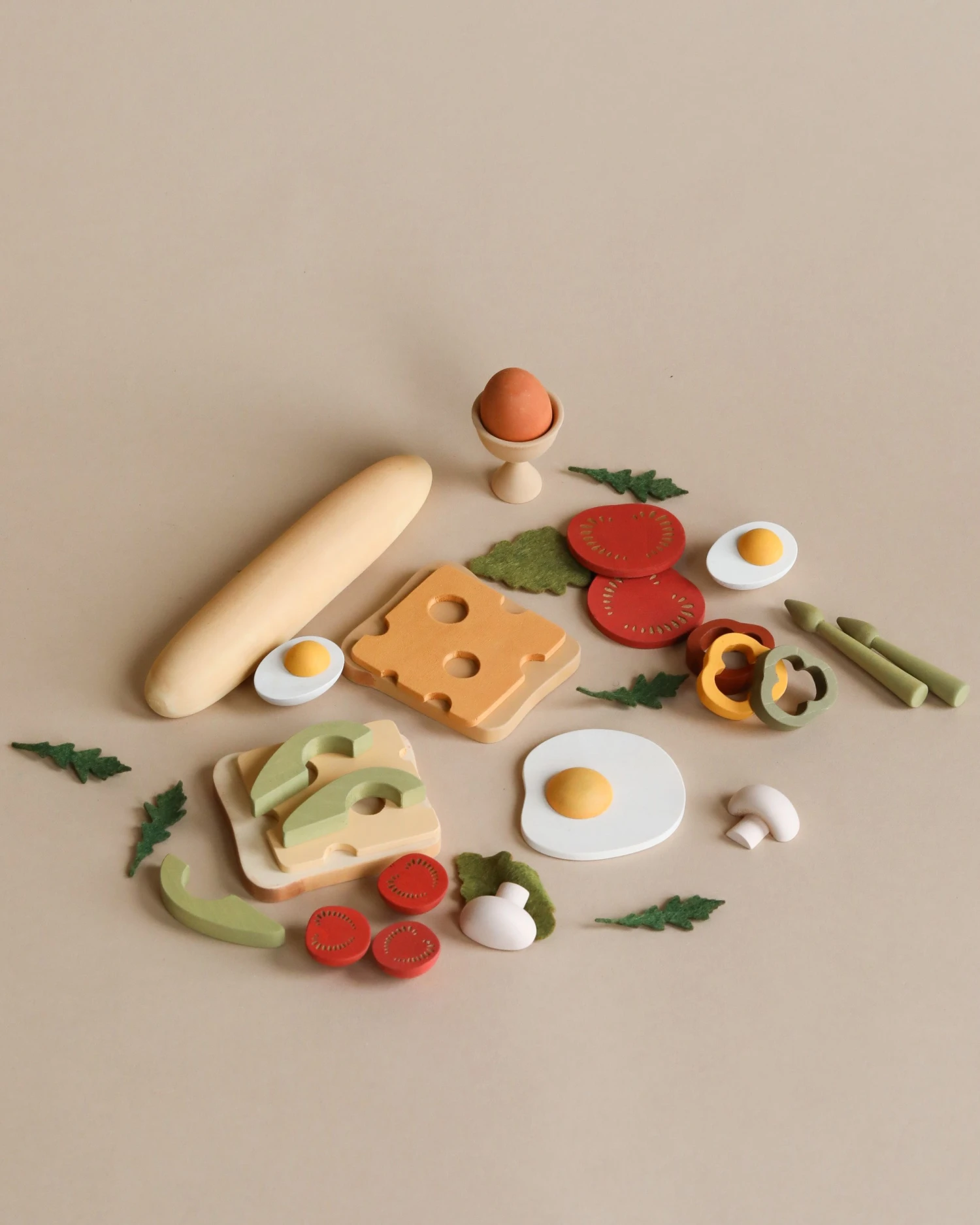 Sabo Concept Handmade Wooden Breakfast Set - Vegetarian 1 Sabo Concept Handmade Wooden Breakfast Set - Vegetarian