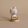 Wooden Unicorn Bobblehead