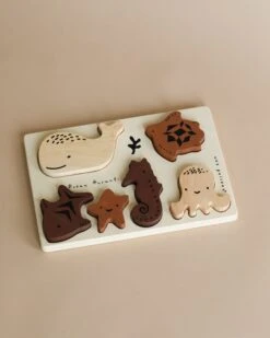 Wooden Tray Puzzle - Ocean Animals