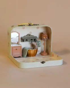 Maileg Miniature Suitcase House & Furniture Set