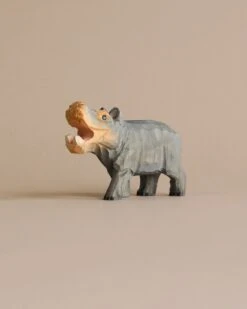 Ferm LIVING Hand Carved Wooden Hippo