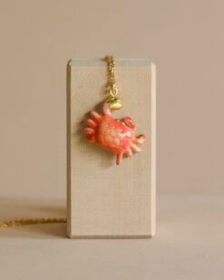 Crab "Golden Grip" Necklace