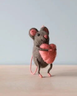 Felt Mouse With Heart -Kids Toys Store 2J2A4287