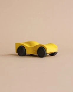 Handmade Wooden Race Car - Yellow