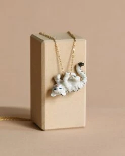 White Tiger Cub Necklace