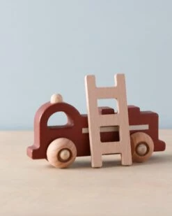 Konges Sløjd Mini Wooden Fire Truck -Kids Toys Store 2J2A5345 2