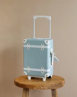 Olli Ella See-Ya Suitcase - Steel Blue