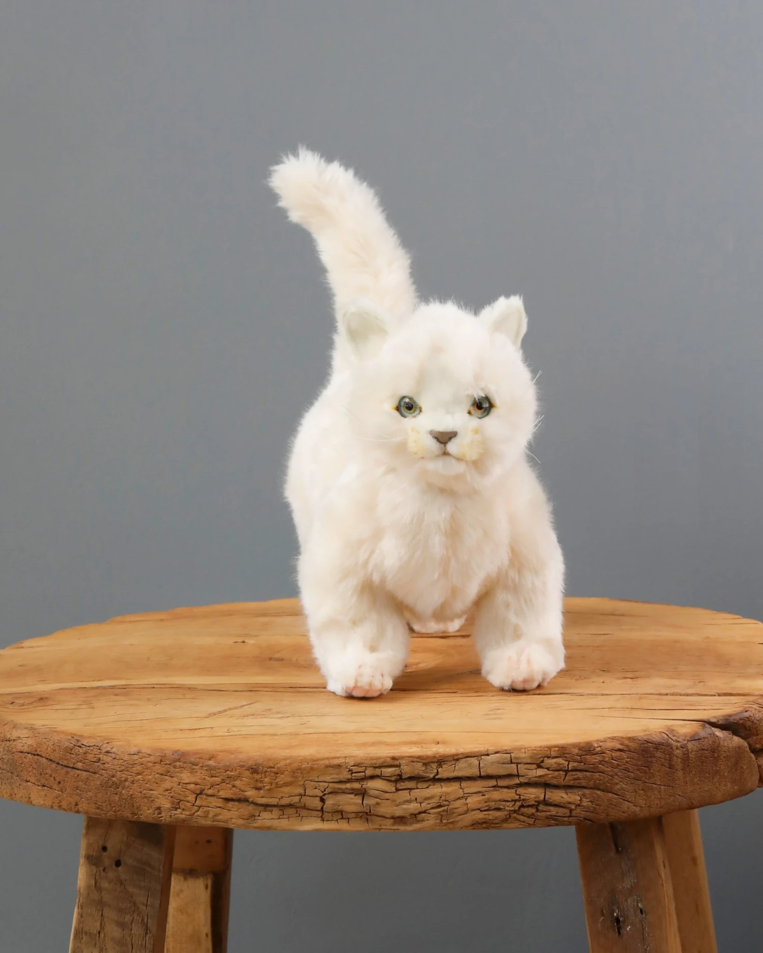Hansa White Cat Stuffed Animal 2 Hansa White Cat Stuffed Animal - Image 2
