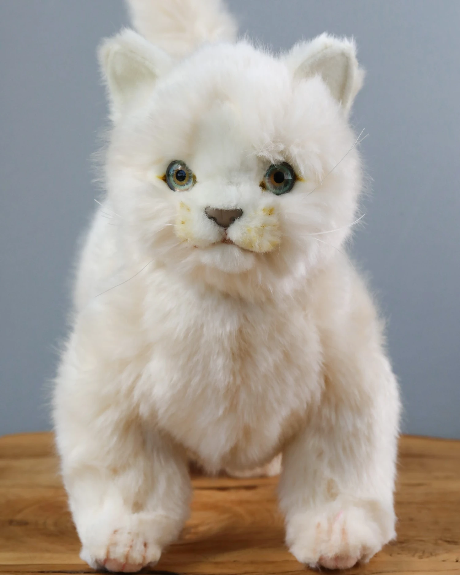 Hansa White Cat Stuffed Animal 3 Hansa White Cat Stuffed Animal - Image 3