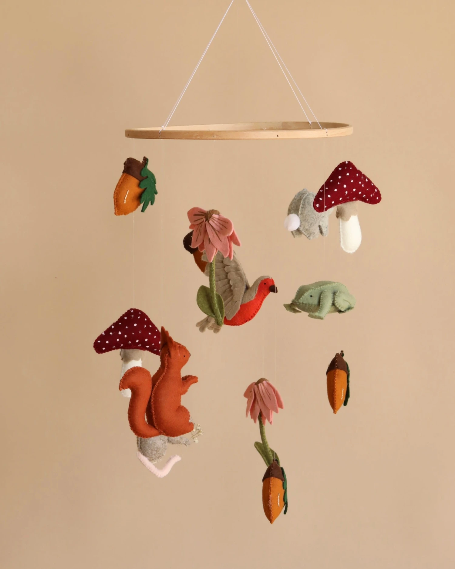 Handmade Mobile - Forest Friends 2 Handmade Mobile - Forest Friends - Image 2