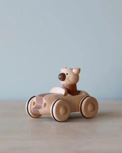 Wooden Animal Pull-Back Car -Kids Toys Store 2J2A5862