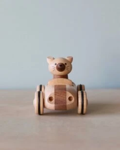 Wooden Animal Pull-Back Car -Kids Toys Store 2J2A5864