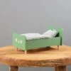 Maileg Wooden Bed For Teddy Dad - Dusty Green