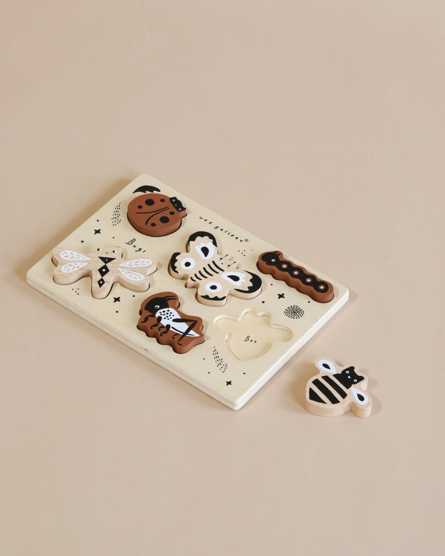 Wooden Tray Puzzle - Bugs 1 Wooden Tray Puzzle - Bugs