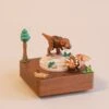 Wooden Dinosaur Music Box