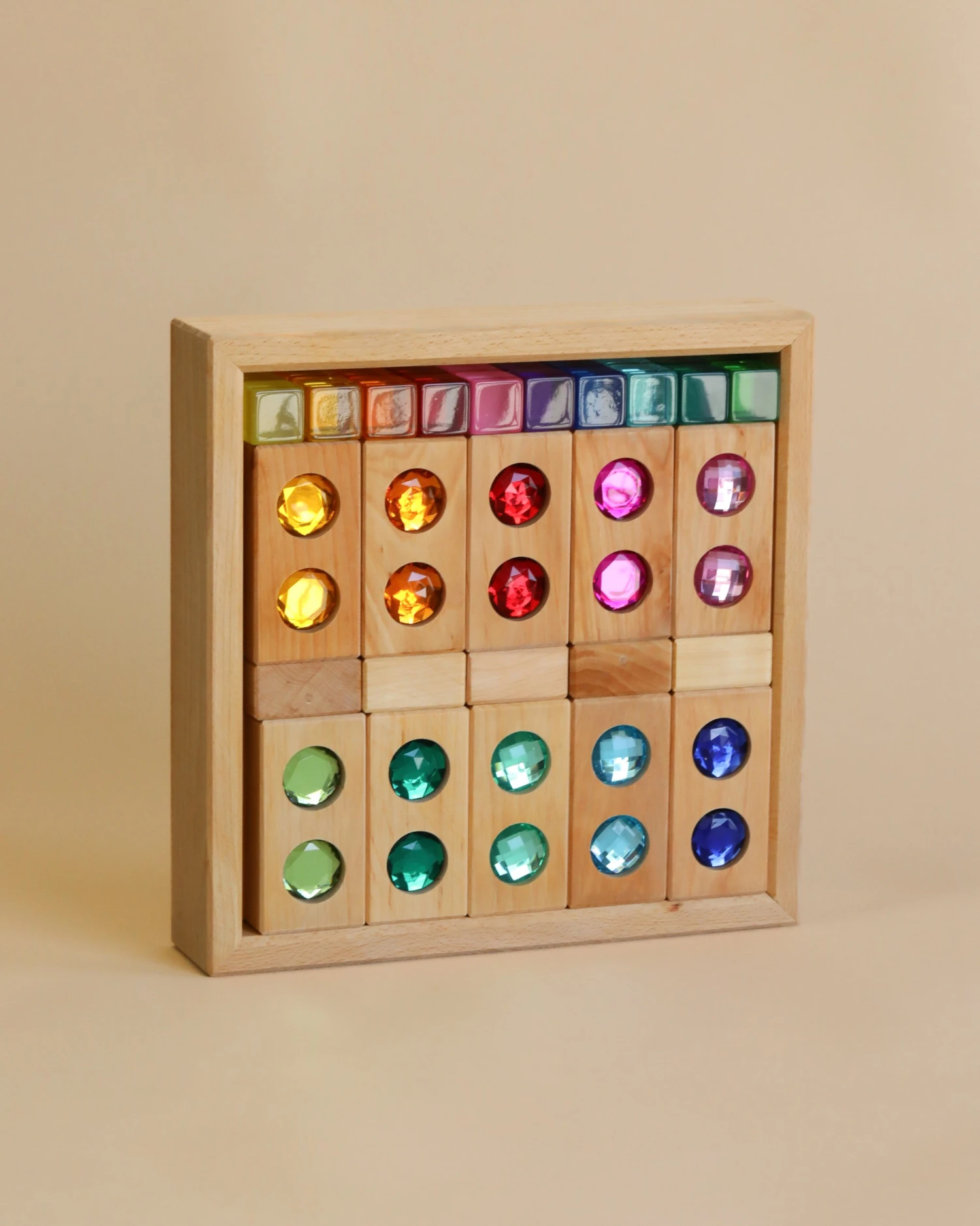 Bauspiel Gem Blocks With Lucent Cubes (45 Pieces) 1 Bauspiel Gem Blocks With Lucent Cubes (45 Pieces)