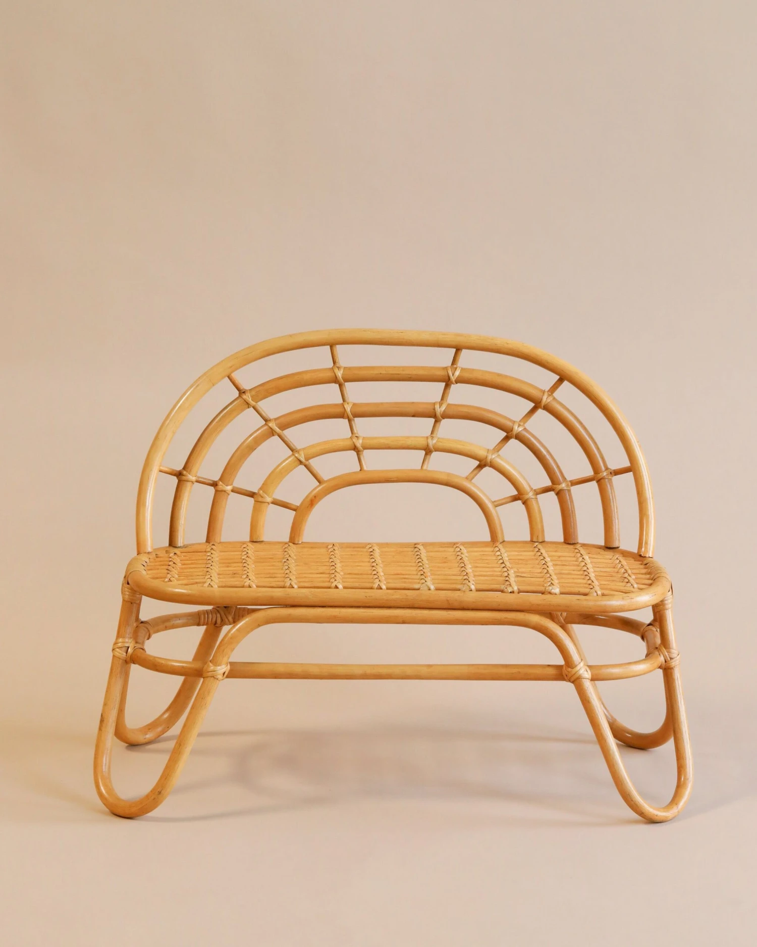 OYOY Kid’s Rattan Bench 2 OYOY Kid’s Rattan Bench - Image 2