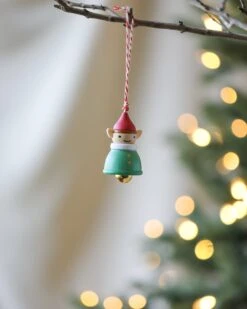 Wooden Elf Ornament
