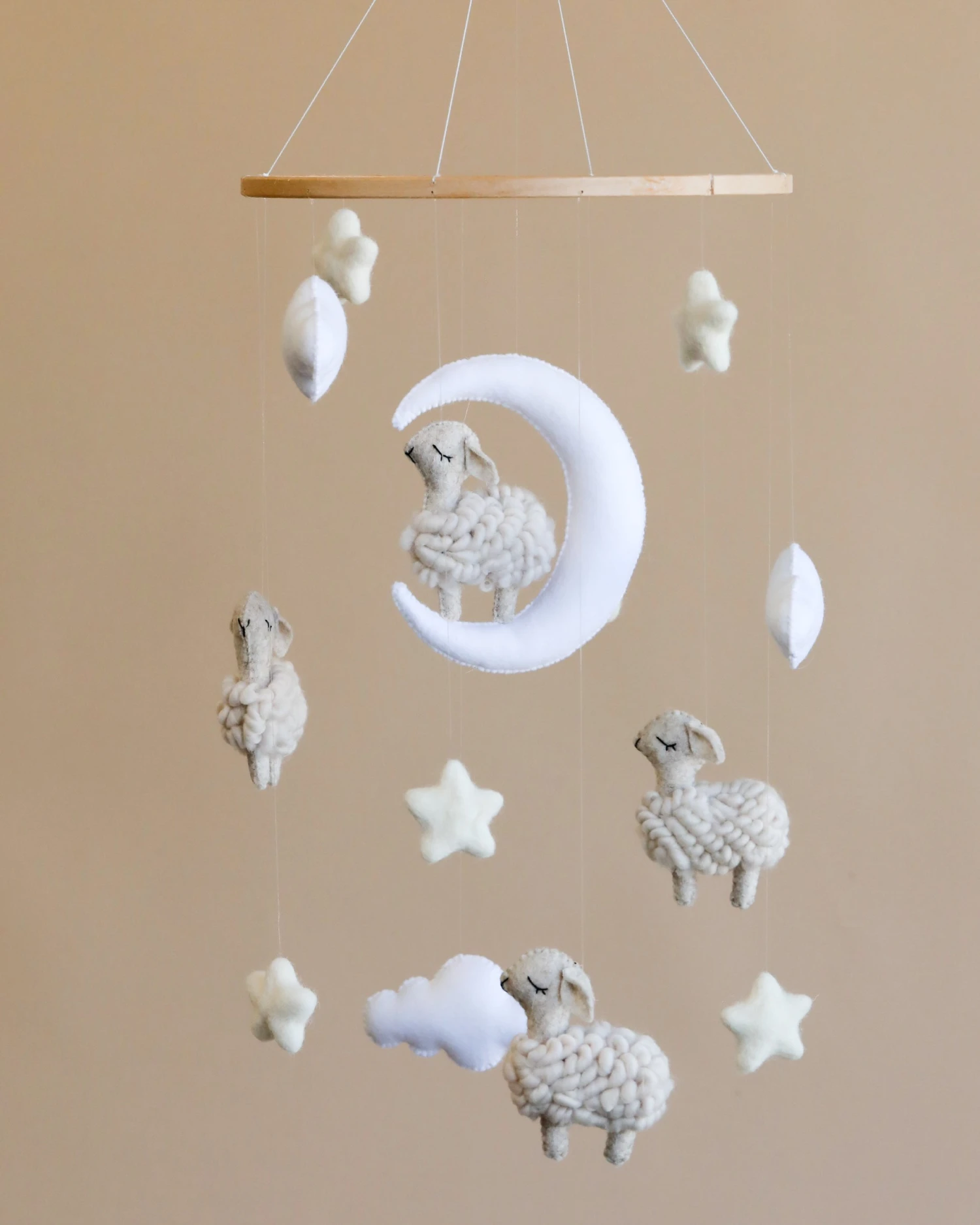 Handmade Mobile - Little Sheep 1 Handmade Mobile - Little Sheep