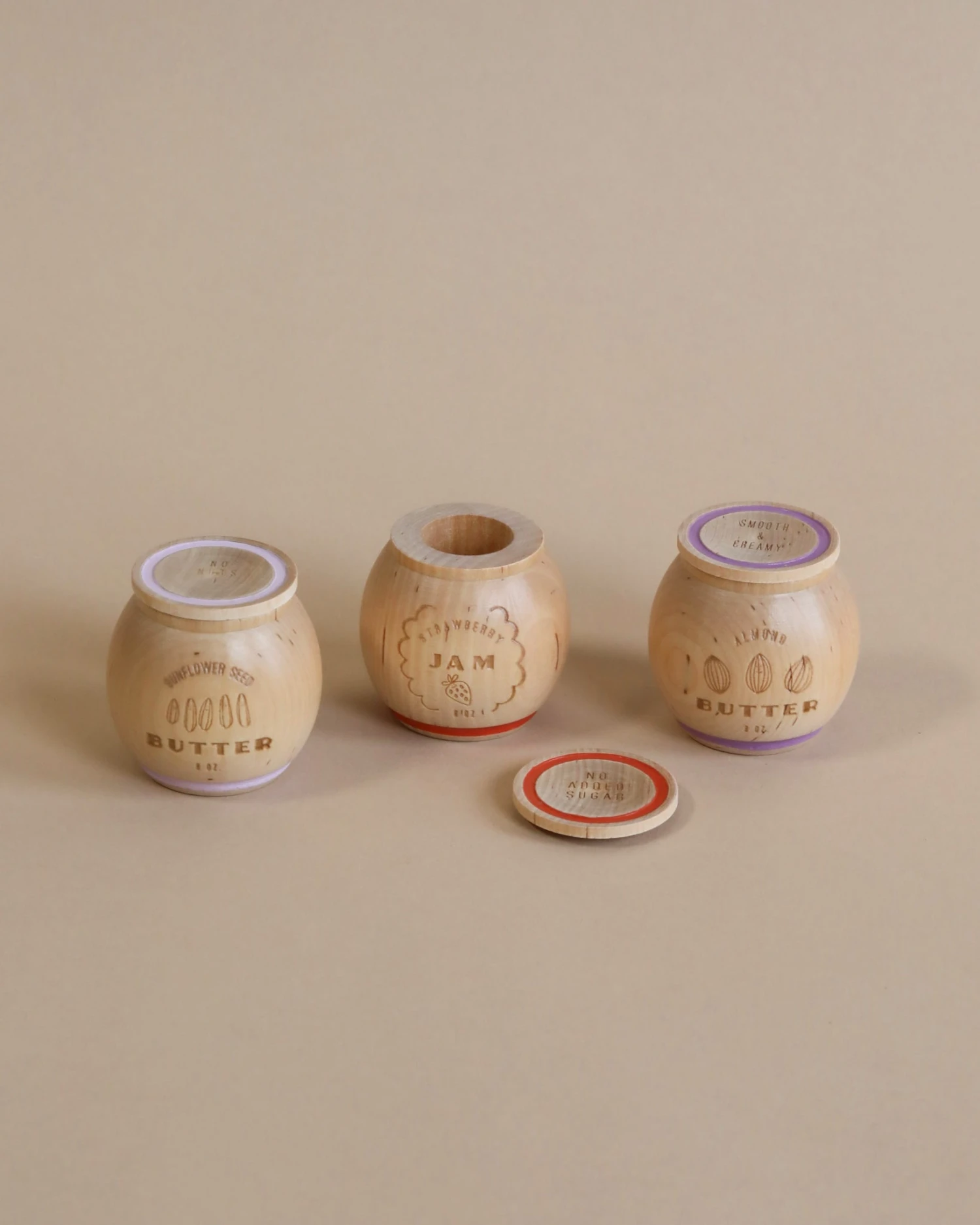 Milton & Goose Jam & Nut Butter Pretend Play Food 1 Milton & Goose Jam & Nut Butter Pretend Play Food