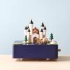 Wooden Castle Music Box