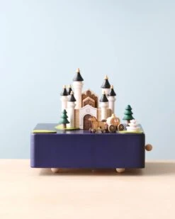 Wooden Castle Music Box
