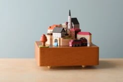 Wooden Train Music Box - European Town -Kids Toys Store 2J2A8666