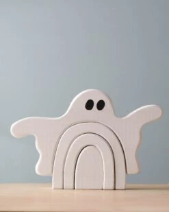 Handmade Wooden Ghost Stacker -Kids Toys Store 2J2A9071