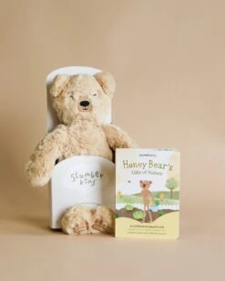 New Products 3 Slumberkins Honey Bear Kin + Lesson Book - Gratitude