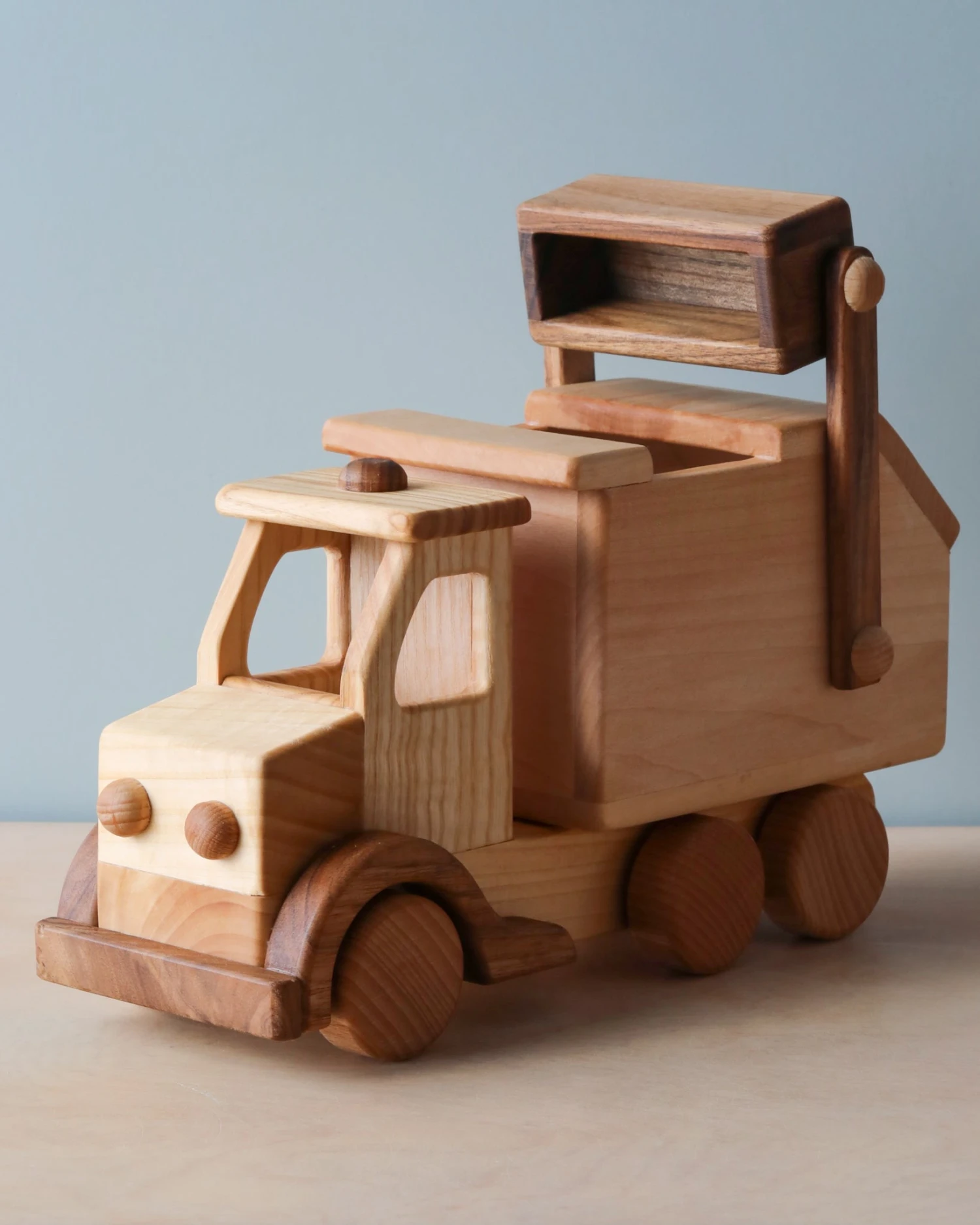 Dk Handmade Wooden Garbage Truck 1 Dk Handmade Wooden Garbage Truck