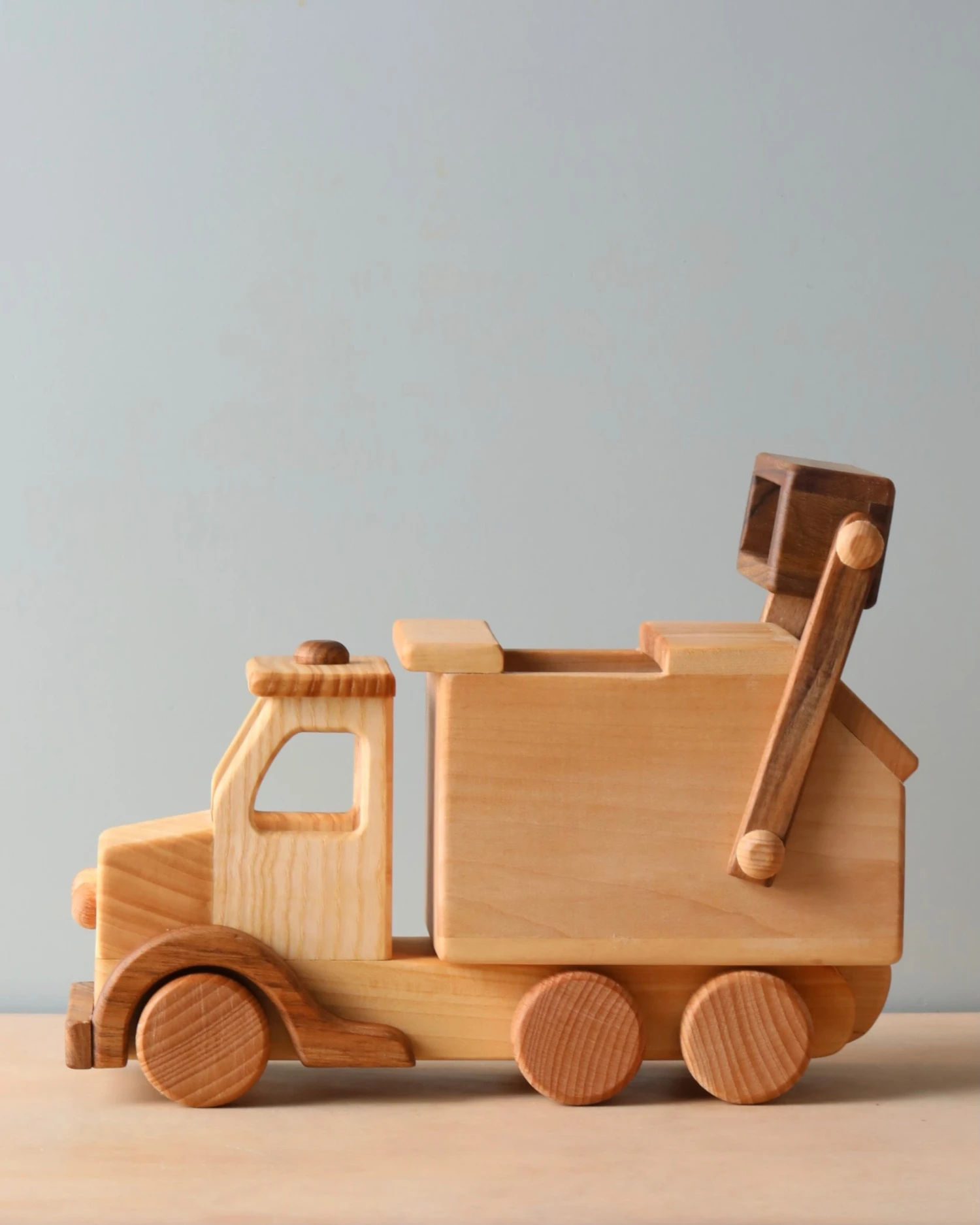 Dk Handmade Wooden Garbage Truck 3 Dk Handmade Wooden Garbage Truck - Image 3