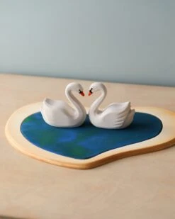 Handmade Wooden Swans In A Lake -Kids Toys Store 2J2A9965 2