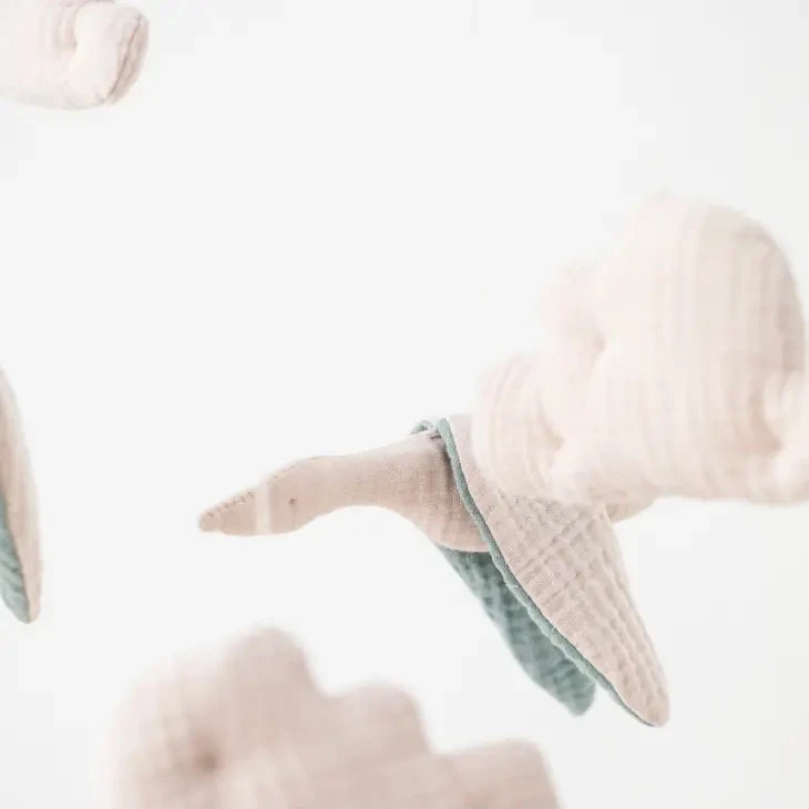 Cloth Clouds And Birds Mobile 3 Cloth Clouds And Birds Mobile - Image 3